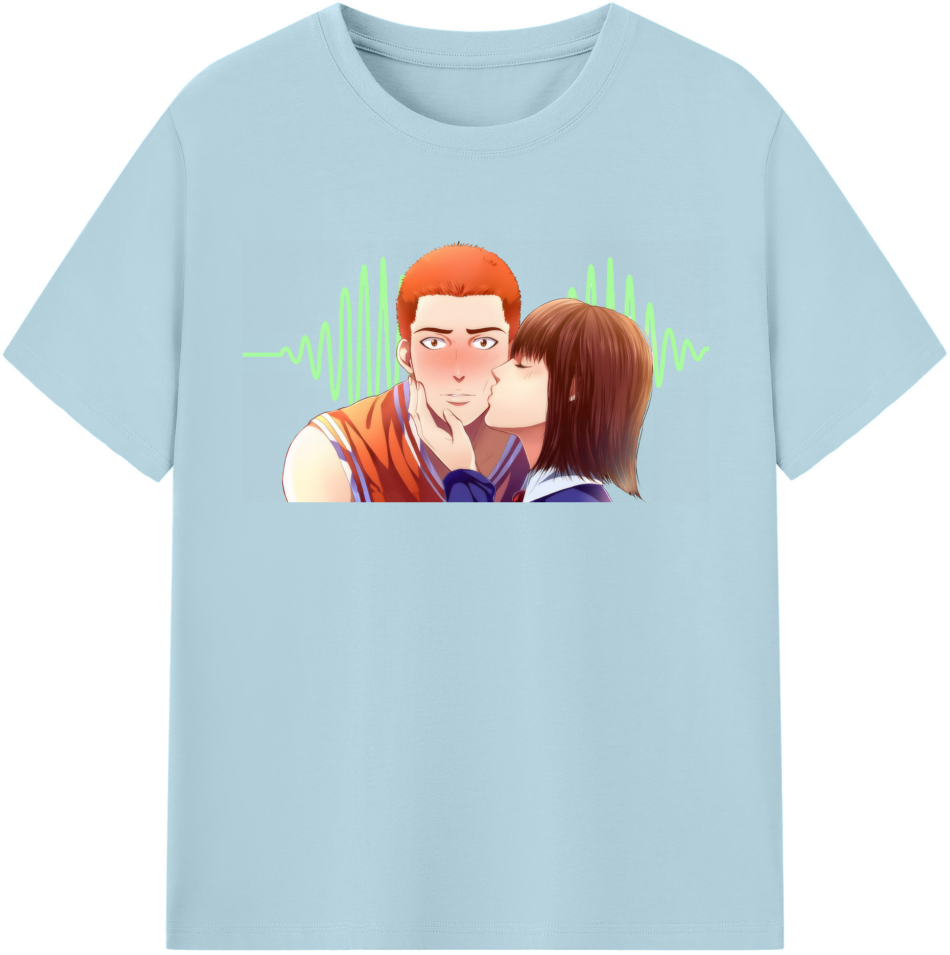 SLAM DUNK／スラムダンク 綿100％半袖Tシャツ（フロントプリント）